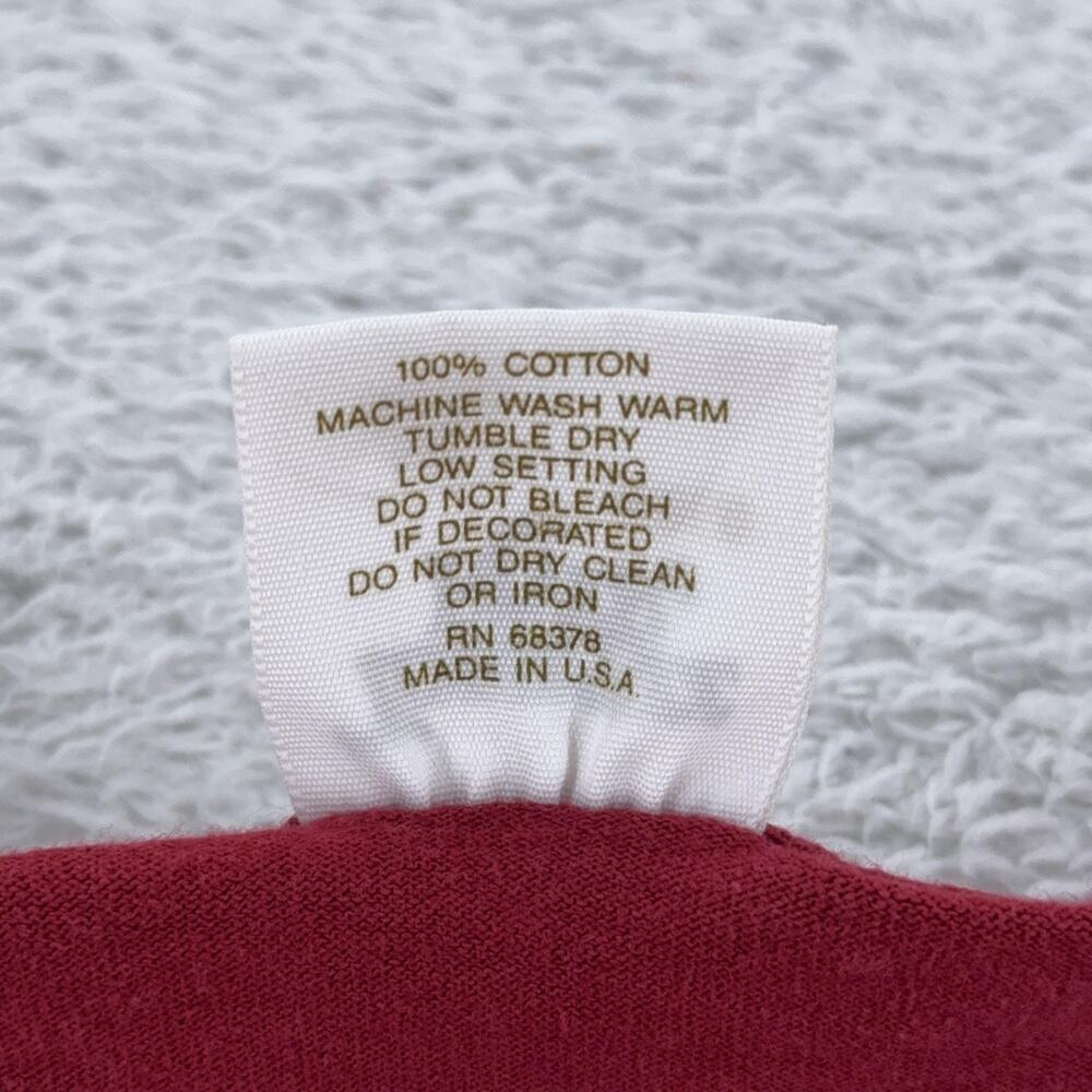 Vintage Florida State Seminoles Shirt Mens Large Red NCAA Football College 90s - Picture 7 of 7